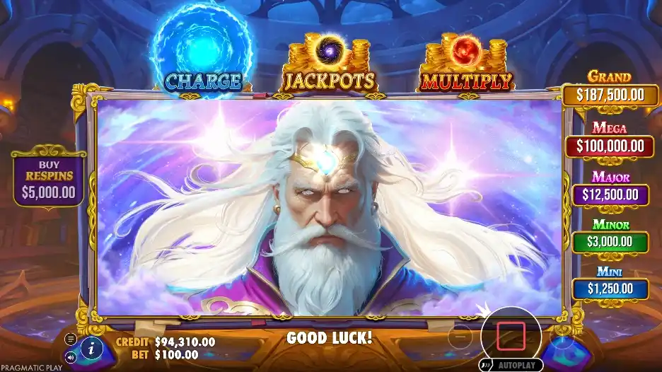 Ronda de bonificación SpellMaster con multiplicadores máximos de mago brillando