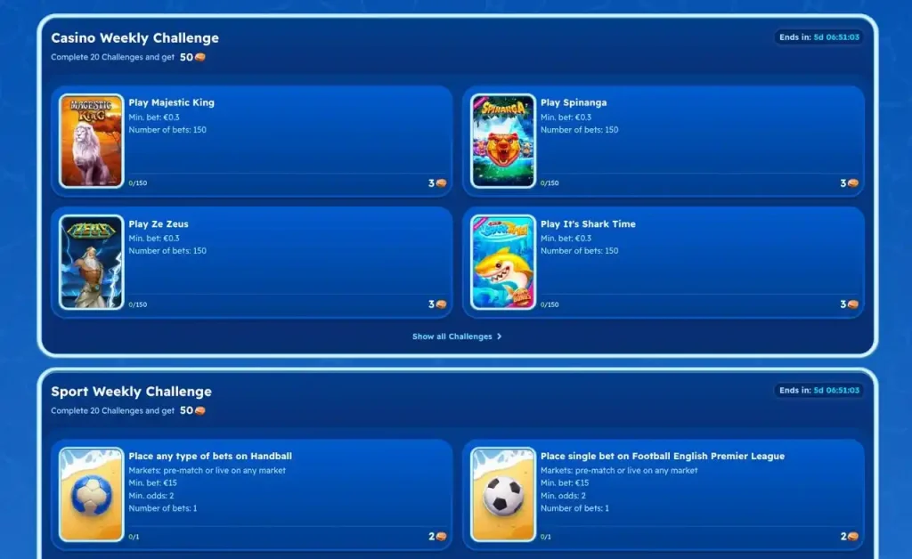 Regístrate en la página de cuenta del Casino SpinFest